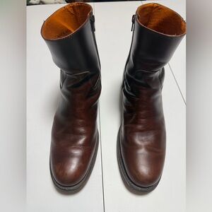 Frye Men's Dark Brown Leather Ankle Boots